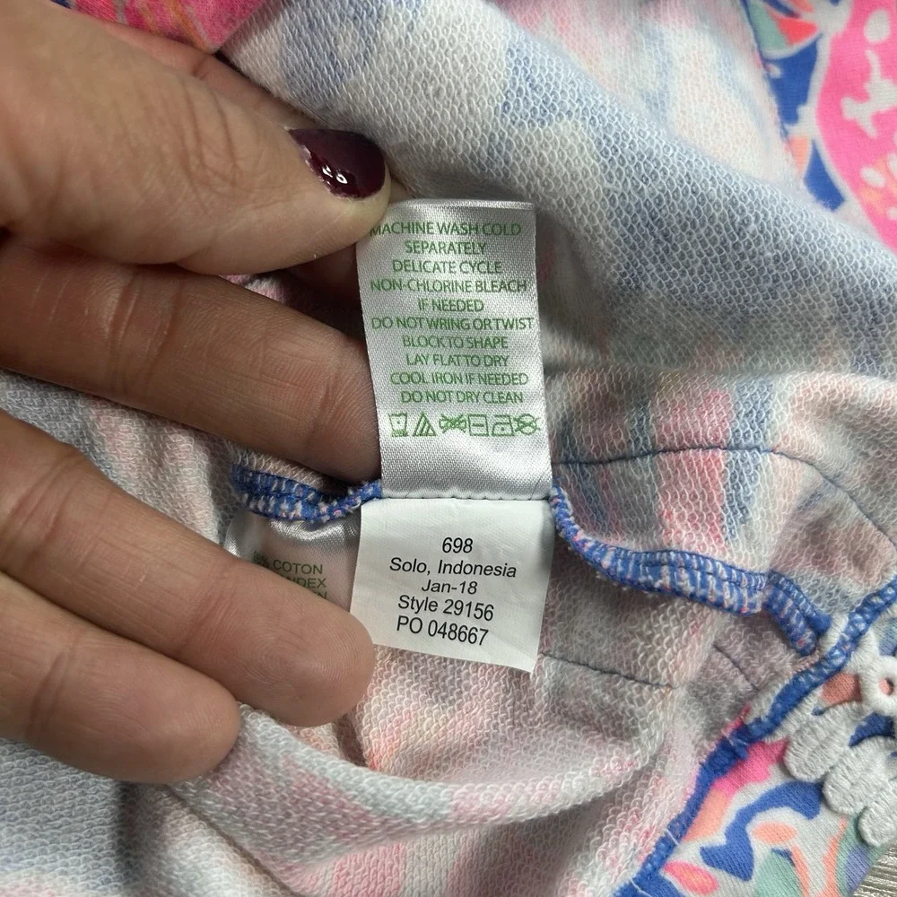 Lilly Pulitzer Girls Large (8-10) Sleeveless Shift Dress Bennet Blue Bay Dreamin